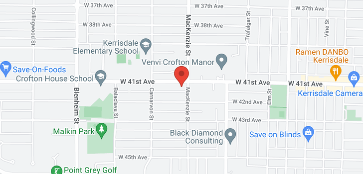 map of 2920 W 41ST AVENUE